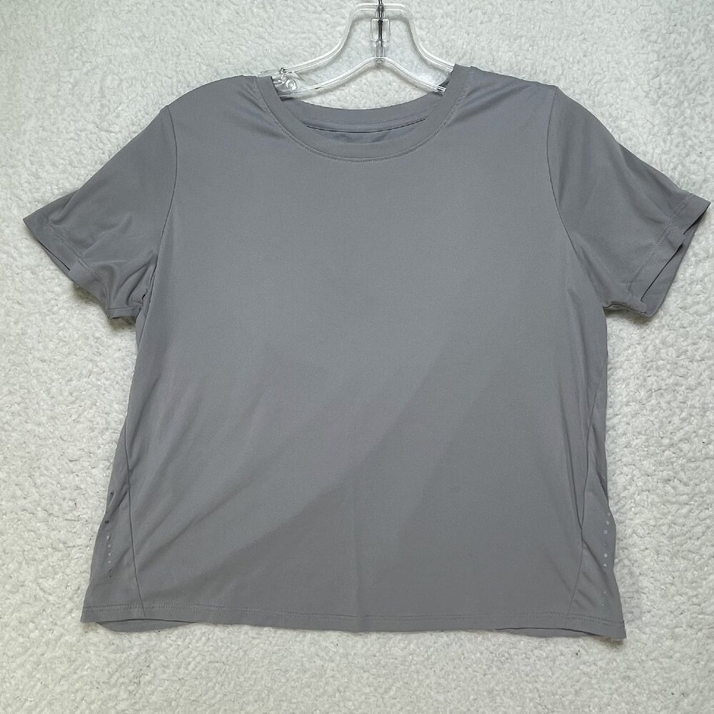 Baleaf Women's Gray Short Sleeve Workout Tee Sz Small
